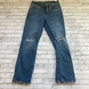 American Eagle Outfitters Distressed Boot Cut Jeans - Size 2 Short